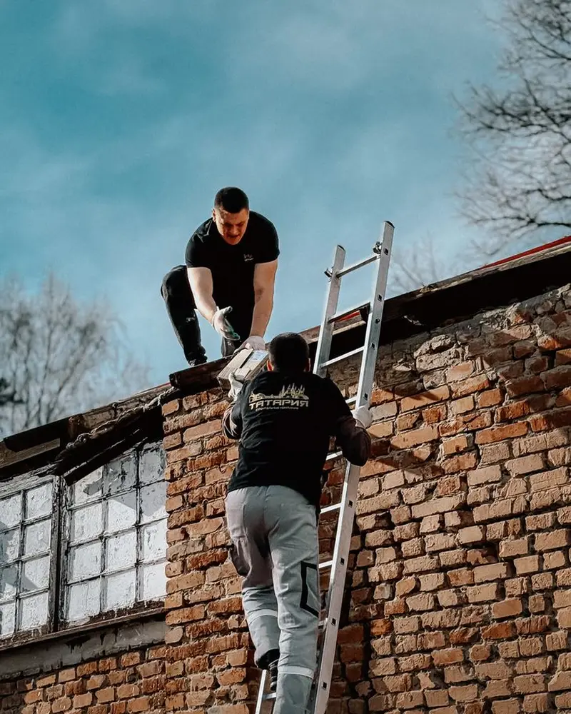Restoration SEO company work: drying equipment set up in a water-damaged home
